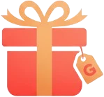 Le logo de Gifted, un paquet cadeau